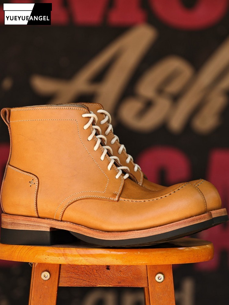 Crossfit Hard - Japanese Style Genuine Leather Round Toe