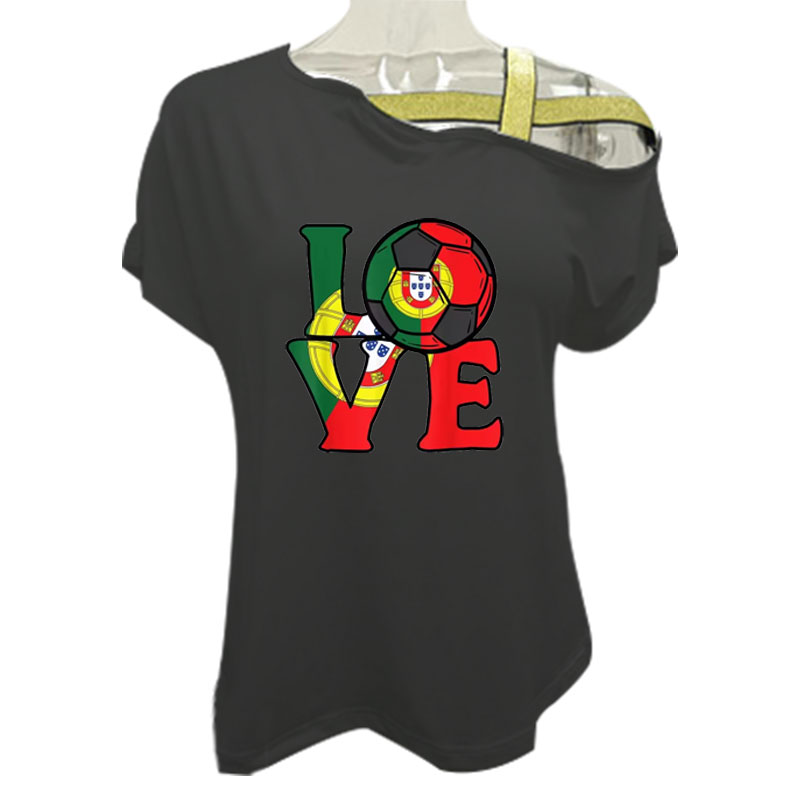 Women Loose Slash Neck T Shirt - Crossfit Accessories 评论和价格