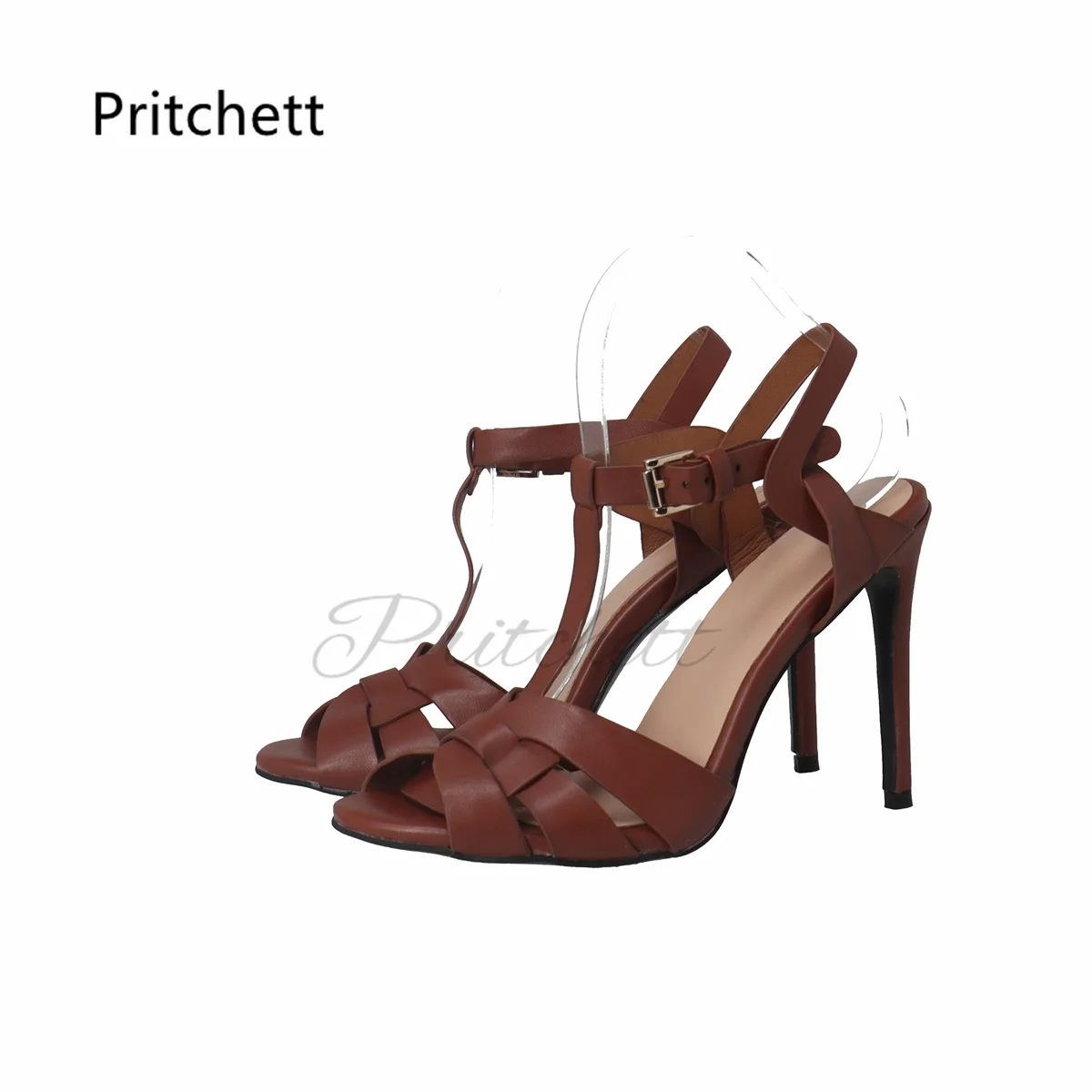 Brown Cross Weave High Heels S - Crossfit Ladies 评论和价格