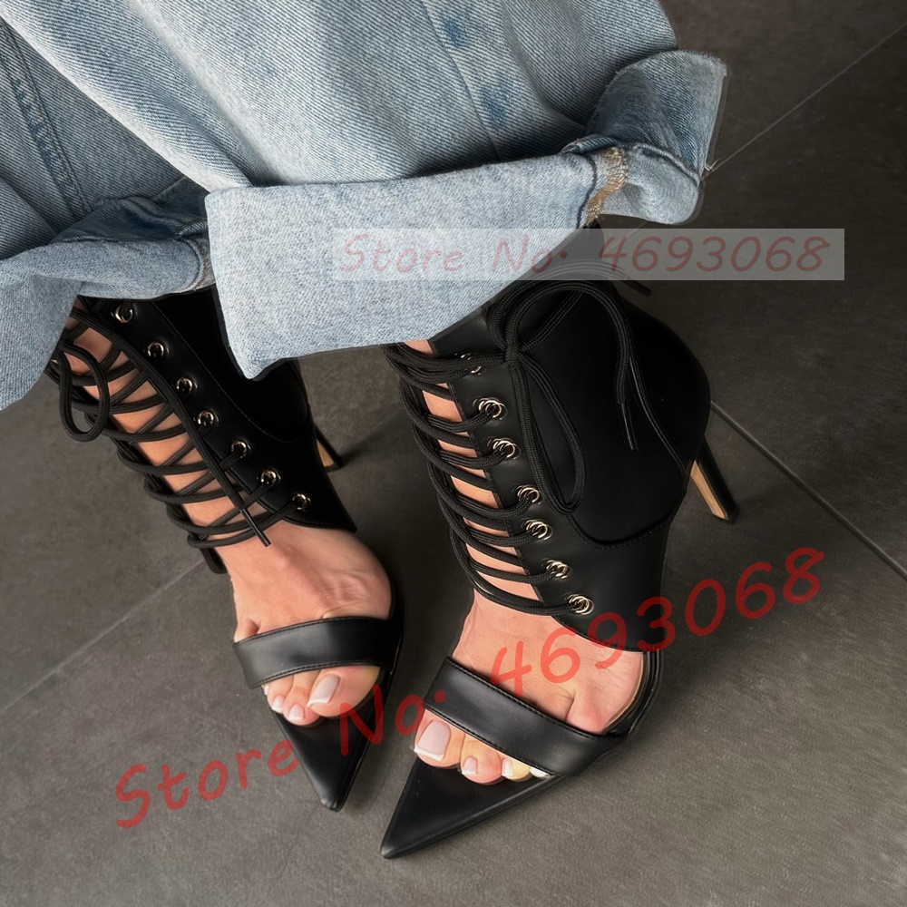 Sexy Pointy Toe Cross Tied Hig - Crossfit Ladies 评论和价格