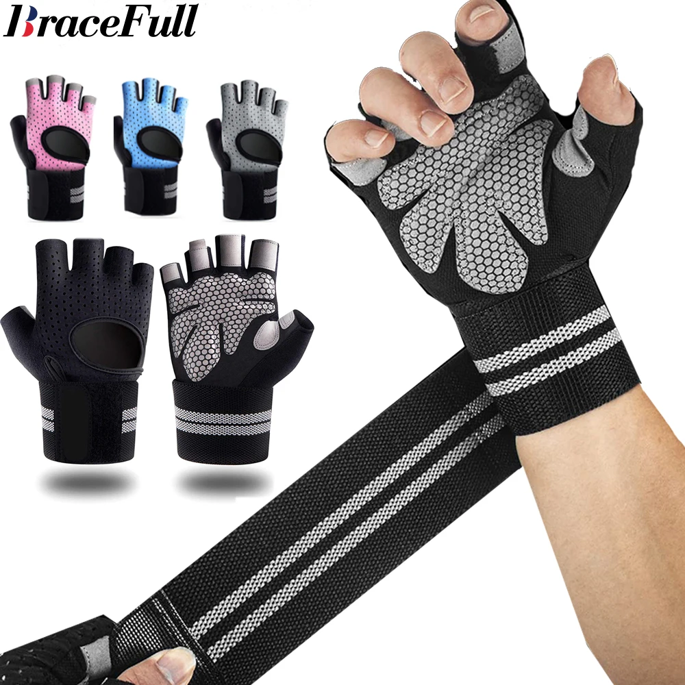 1Pair Half Finger Gym Fitness  - Crossfit Accessories 评论和价格