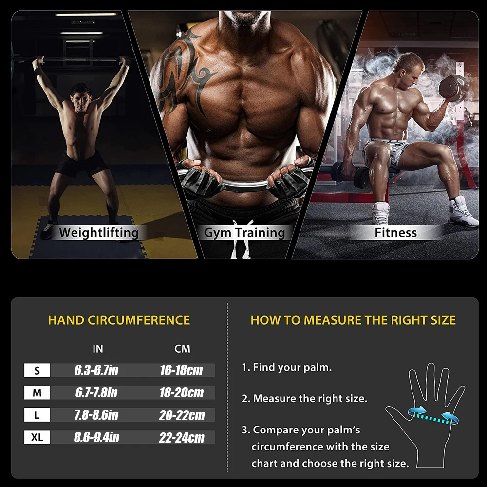 1Pair Half Finger Gym Fitness  - Crossfit Accessories 评论和价格